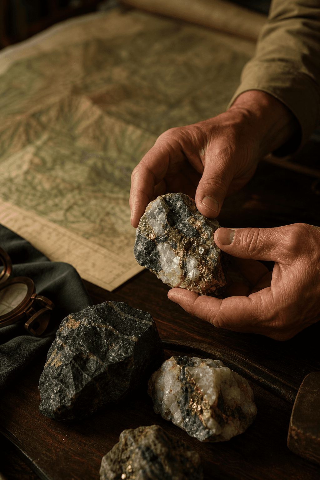 Geological samples prepared for exploration review